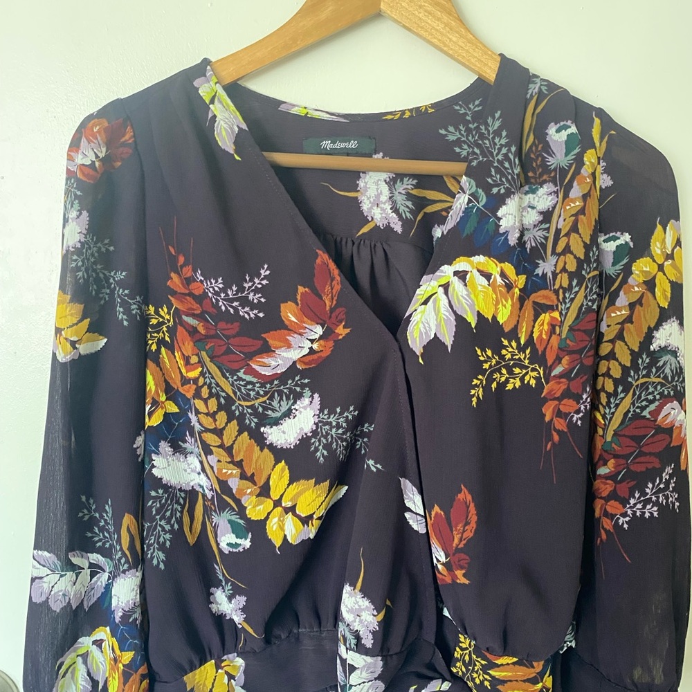 Madewell Dark Floral Blouse